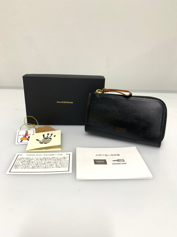 【中古品】【メンズ】 PORTER ポーター FILM KEY CASE フィルムキーケース 小物 201-260701-yn-12-min カラー：ブラック 万代Net店