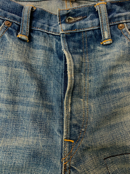 【現状渡し品】【メンズ】 RRL ダブルアールエル 21163 USA製 DAMAGE DENIM PANTS ダメージ デニムパンツ 156-260630-zi-14-min サイズ：34×34 カラー：インディゴ 万代Net店