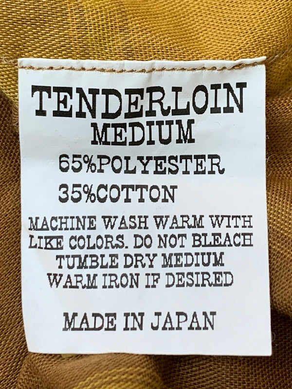 【中古品】【メンズ】 TENDERLOIN テンダーロイン CHAIN STITCH CHECK S S SHIRT シャツ 142-260630-zi-23-min サイズ：M カラー：ブラウン/マスタードイエロー 万代Net店