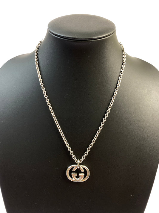 【中古品】【メンズ/レディース】 GUCCI グッチ インターロッキングG ネックレス アクセサリー ペンダント 182-260702-hu-03-min カラー：シルバー 万代Net店