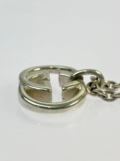 【中古品】【メンズ/レディース】 GUCCI グッチ インターロッキングG ネックレス アクセサリー ペンダント 182-260702-hu-03-min カラー：シルバー 万代Net店