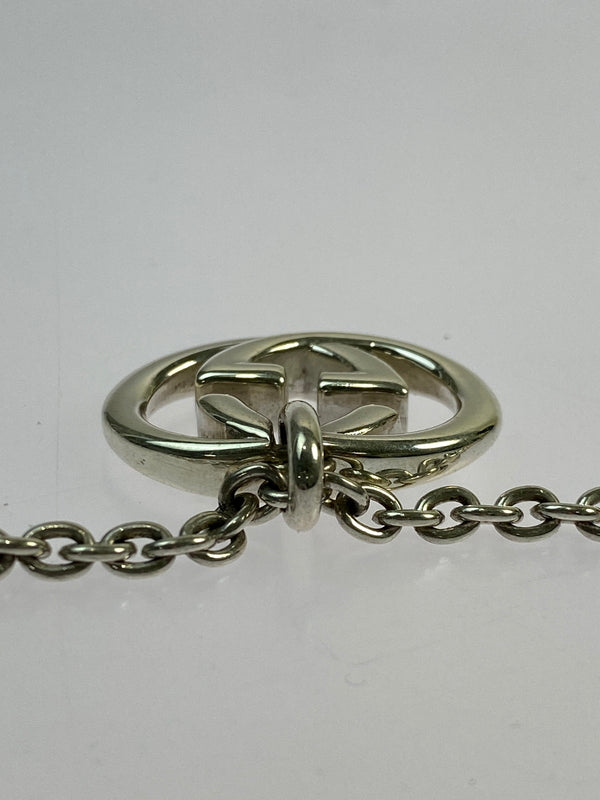 【中古品】【メンズ/レディース】 GUCCI グッチ インターロッキングG ネックレス アクセサリー ペンダント 182-260702-hu-03-min カラー：シルバー 万代Net店