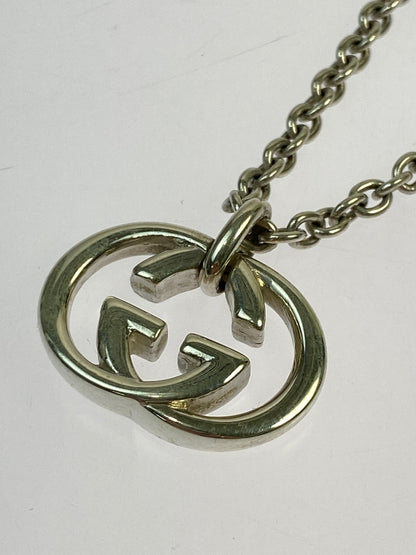 【中古品】【メンズ/レディース】 GUCCI グッチ インターロッキングG ネックレス アクセサリー ペンダント 182-260702-hu-03-min カラー：シルバー 万代Net店