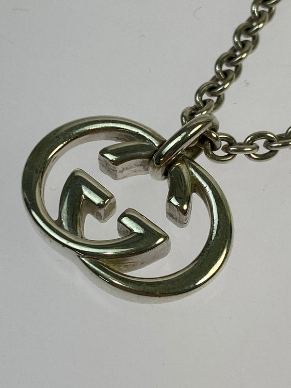 【中古品】【メンズ/レディース】 GUCCI グッチ インターロッキングG ネックレス アクセサリー ペンダント 182-260702-hu-03-min カラー：シルバー 万代Net店