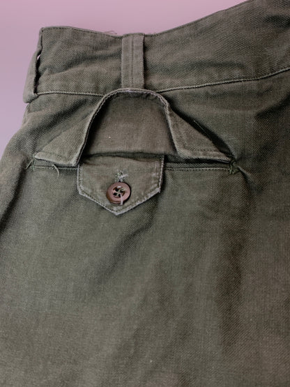 【中古品】【メンズ】 FRENCH ARMY フレンチアーミー M-47 ”前期型" CARGO PANT カーゴパンツ 157-260630-zi-17-min サイズ：不明 カラー：グリーンカーキ 万代Net店