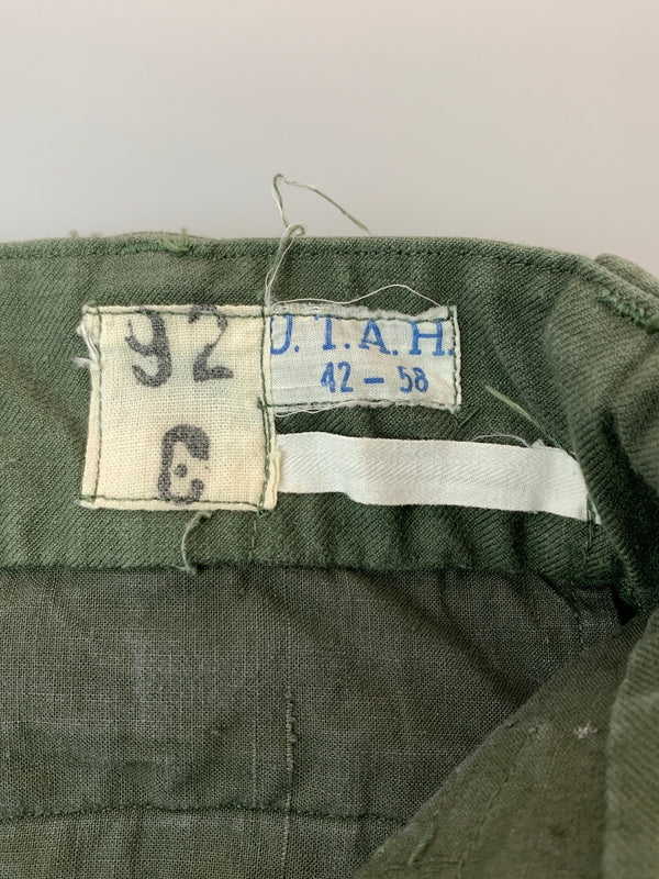 【中古品】【メンズ】 FRENCH ARMY フレンチアーミー M-47 ”前期型" CARGO PANT カーゴパンツ 157-260630-zi-17-min サイズ：不明 カラー：グリーンカーキ 万代Net店