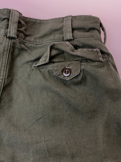 【中古品】【メンズ】 FRENCH ARMY フレンチアーミー M-47 ”前期型" CARGO PANT カーゴパンツ 157-260630-zi-17-min サイズ：不明 カラー：グリーンカーキ 万代Net店