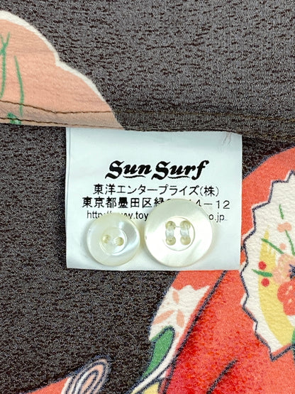 【中古品】【メンズ】 SUN SURF サンサーフ RAYON S/S SPECIAL EDITION SUN BROS & CO OLDEN DAY BEAUTIES SS34177 レーヨン ショートスリーブシャツ 半袖シャツ トップス 145-260701-yn-22-min サイズ：S カラー：ブラウン 万代Net店
