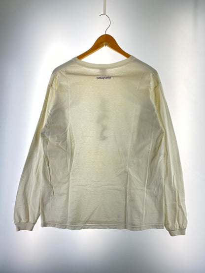 【現状渡し品】【メンズ】 PATAGONIA パタゴニア 90's BENEFICIAL L/S TEE 90年代 ロングスリーブTシャツ 長袖Tシャツ トップス 146-260701-yn-26-min サイズ：M カラー：ホワイト 万代Net店
