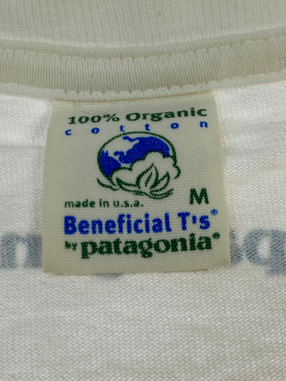 【現状渡し品】【メンズ】 PATAGONIA パタゴニア 90's BENEFICIAL L/S TEE 90年代 ロングスリーブTシャツ 長袖Tシャツ トップス 146-260701-yn-26-min サイズ：M カラー：ホワイト 万代Net店