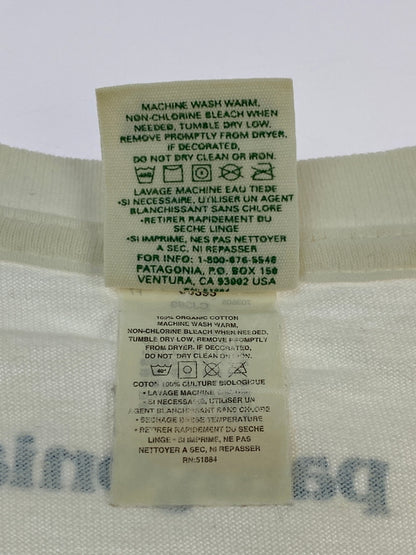 【現状渡し品】【メンズ】 PATAGONIA パタゴニア 90's BENEFICIAL L/S TEE 90年代 ロングスリーブTシャツ 長袖Tシャツ トップス 146-260701-yn-26-min サイズ：M カラー：ホワイト 万代Net店