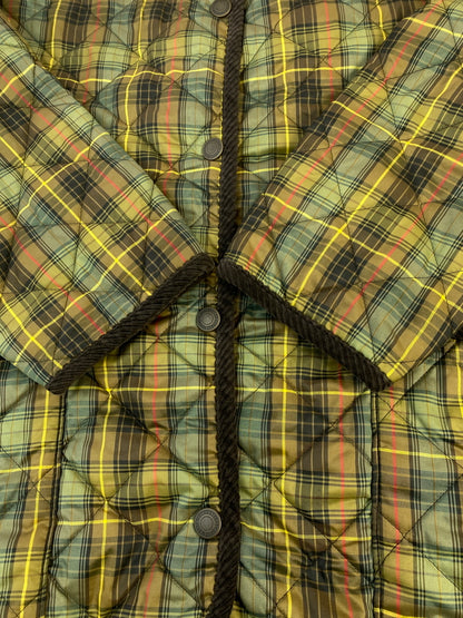 【中古品】【メンズ】 JOHN PARARIDGE ジョン パートリッジ CHECK QUILTING JACKET チェック キルティング ジャケット メンズ アウター 146-260703-hu-18-min サイズ：S カラー：グリーン/イエロー/オリーブ（チェック） 万代Net店