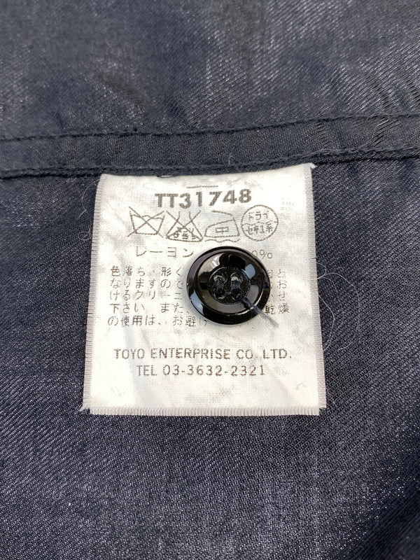 【中古品】【メンズ】 TOYO ENTERPRISE 東洋エンタープライズ S/S SUKA RAYON SHIRT TT31748 ショートスリーブ スカ レーヨンシャツ 鷲刺繍 半袖シャツ トップス 145-260701-yn-23-min サイズ：M カラー：ブラック 万代Net店