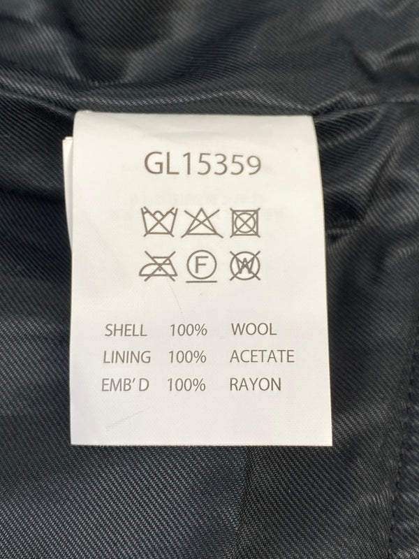 【中古品】【メンズ】 GOLD ゴールド WOOL MELTON SOUVENIRJACKET WHITE EAGLE EXCLUSIVE GL15359 ウールメルトンスーベニアジャケット アウター 145-260701-yn-24-min サイズ：L カラー：ブラック 万代Net店