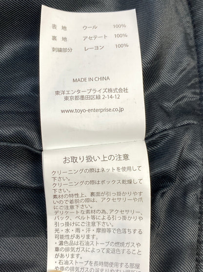 【中古品】【メンズ】 GOLD ゴールド WOOL MELTON SOUVENIRJACKET WHITE EAGLE EXCLUSIVE GL15359 ウールメルトンスーベニアジャケット アウター 145-260701-yn-24-min サイズ：L カラー：ブラック 万代Net店
