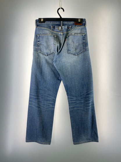 【中古品】【メンズ】 LEVI'S リーバイス 90S 日本製 702 DENIM PANTS 90年代 デニムパンツ メンズ ボトムス 157-260706-KS-16-min サイズ：W31 L36 カラー：ブルー 万代Net店