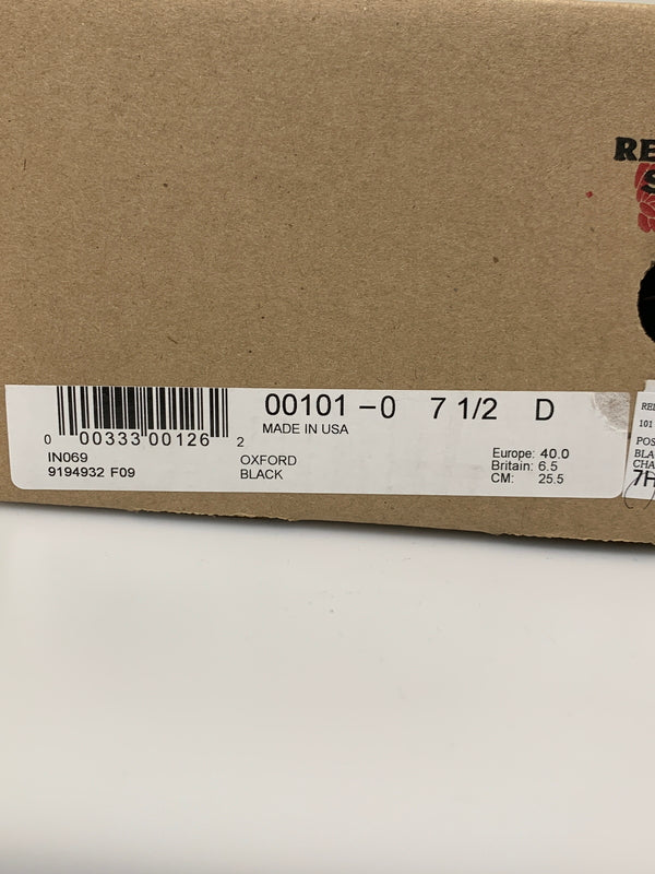 【中古品】【メンズ】 RED WING レッドウィング POSTMAN OXFORD 101 ポストマン オックスフォード 靴 164-260701-yn-06-min サイズ：25.5cm カラー：ブラック 万代Net店