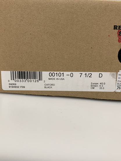 【中古品】【メンズ】 RED WING レッドウィング POSTMAN OXFORD 101 ポストマン オックスフォード 靴 164-260701-yn-06-min サイズ：25.5cm カラー：ブラック 万代Net店