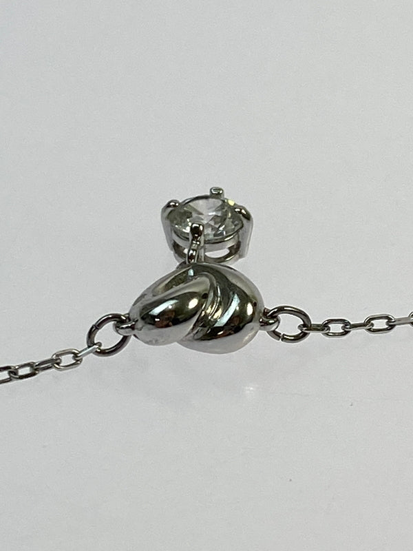 【中古品】【レディース】 SWAROVSKI スワロフスキー HEART MOTIF NECKLESS ハート モチーフ ネックレス レディース アクセサリー ペンダント 193-260702-hu-04-min カラー：シルバー 万代Net店