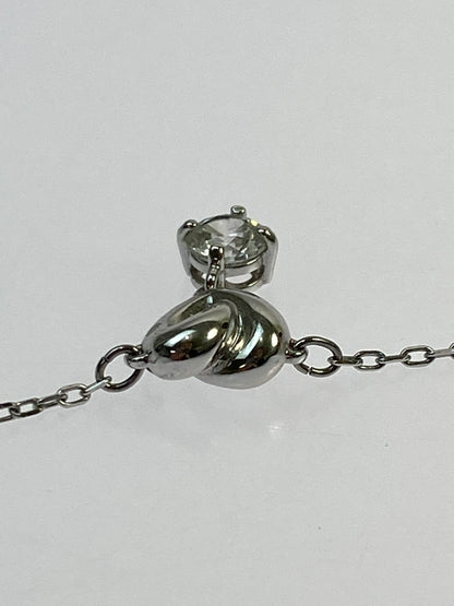 【中古品】【レディース】 SWAROVSKI スワロフスキー HEART MOTIF NECKLESS ハート モチーフ ネックレス レディース アクセサリー ペンダント 193-260702-hu-04-min カラー：シルバー 万代Net店