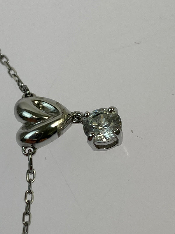 【中古品】【レディース】 SWAROVSKI スワロフスキー HEART MOTIF NECKLESS ハート モチーフ ネックレス レディース アクセサリー ペンダント 193-260702-hu-04-min カラー：シルバー 万代Net店