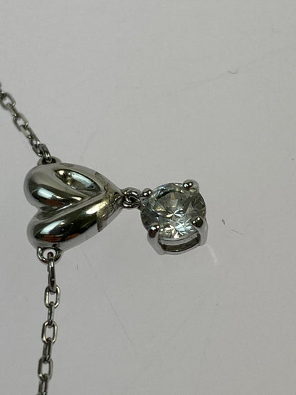 【中古品】【レディース】 SWAROVSKI スワロフスキー HEART MOTIF NECKLESS ハート モチーフ ネックレス レディース アクセサリー ペンダント 193-260702-hu-04-min カラー：シルバー 万代Net店