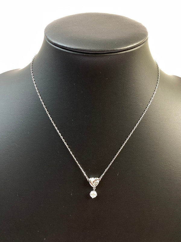 【中古品】【レディース】 SWAROVSKI スワロフスキー HEART MOTIF NECKLESS ハート モチーフ ネックレス レディース アクセサリー ペンダント 193-260702-hu-04-min カラー：シルバー 万代Net店