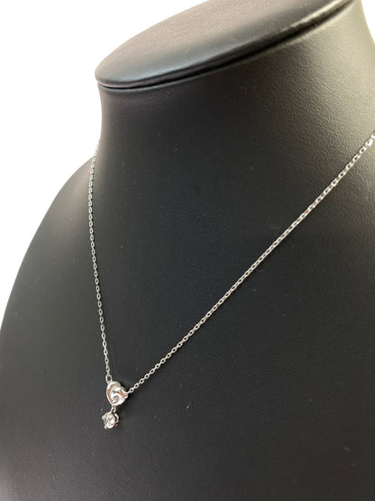 【中古品】【レディース】 SWAROVSKI スワロフスキー HEART MOTIF NECKLESS ハート モチーフ ネックレス レディース アクセサリー ペンダント 193-260702-hu-04-min カラー：シルバー 万代Net店