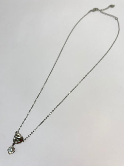 【中古品】【レディース】 SWAROVSKI スワロフスキー HEART MOTIF NECKLESS ハート モチーフ ネックレス レディース アクセサリー ペンダント 193-260702-hu-04-min カラー：シルバー 万代Net店