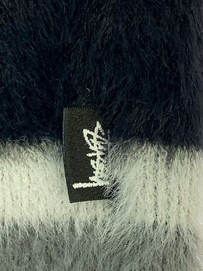 【中古品】【メンズ】 STUSSY ステューシー SHAGGY CARDIGAN シャギーカーディガン トップス 142-260701-yn-14-min サイズ：L カラー：ブラック/グレー/ホワイト 万代Net店