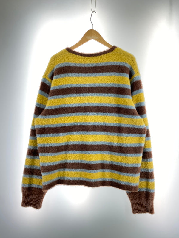 【中古品】【メンズ】 STUSSY ステューシー SHAGGY CARDIGAN シャギーカーディガン トップス 142-260701-yn-15-min サイズ：L カラー：ライトブルー/ブラウン/イエロー 万代Net店