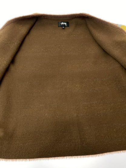 【中古品】【メンズ】 STUSSY ステューシー SHAGGY CARDIGAN シャギーカーディガン トップス 142-260701-yn-15-min サイズ：L カラー：ライトブルー/ブラウン/イエロー 万代Net店