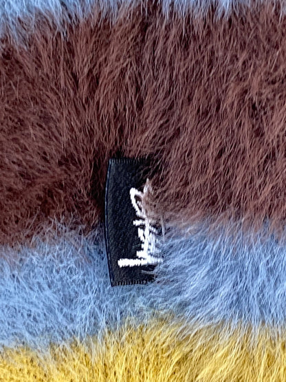 【中古品】【メンズ】 STUSSY ステューシー SHAGGY CARDIGAN シャギーカーディガン トップス 142-260701-yn-15-min サイズ：L カラー：ライトブルー/ブラウン/イエロー 万代Net店