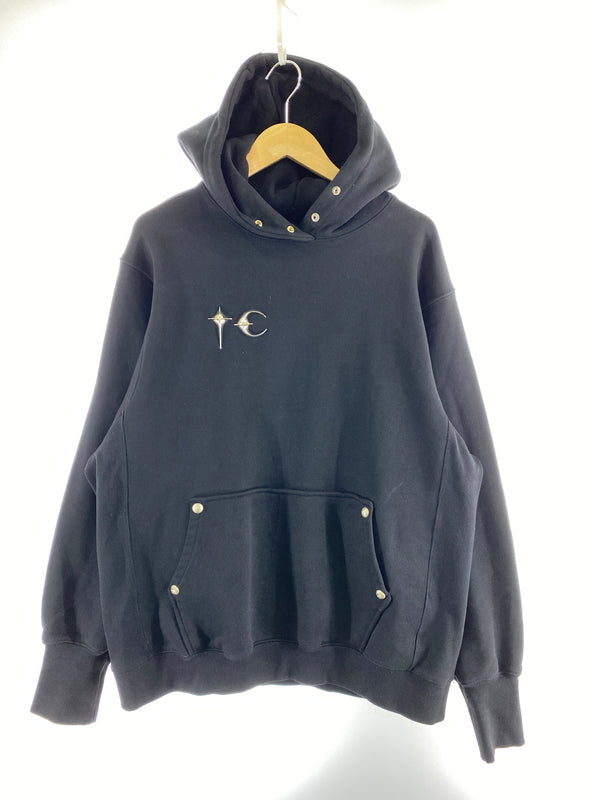 【中古品】【メンズ】 THUG CLUB サグクラブ LOGO PULLOVER HOODIE TC23TS0702 ロゴ プルオーバーフーディー パーカー トップス 142-260701-yn-16-min サイズ：3 カラー：ブラック 万代Net店