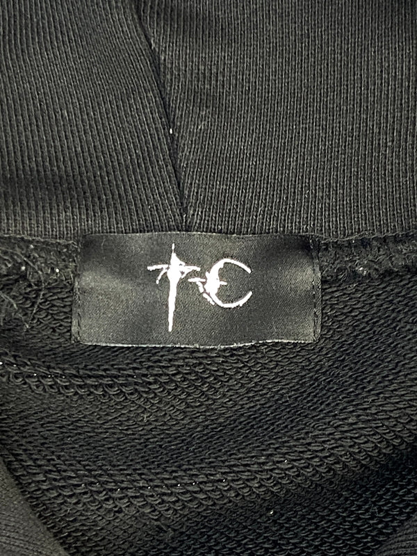 【中古品】【メンズ】 THUG CLUB サグクラブ LOGO PULLOVER HOODIE TC23TS0702 ロゴ プルオーバーフーディー パーカー トップス 142-260701-yn-16-min サイズ：3 カラー：ブラック 万代Net店