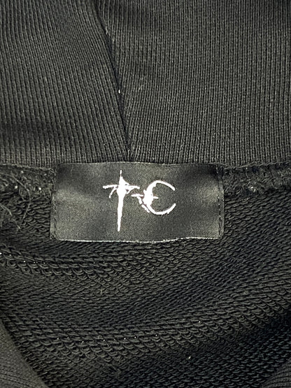 【中古品】【メンズ】 THUG CLUB サグクラブ LOGO PULLOVER HOODIE TC23TS0702 ロゴ プルオーバーフーディー パーカー トップス 142-260701-yn-16-min サイズ：3 カラー：ブラック 万代Net店