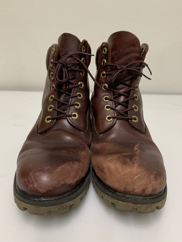 【現状渡し品】【メンズ】 TIMBERLAND ティンバーランド 6INCH PREMIUM BOOTS 6559A 6インチ プレミアム ブーツ 靴 163-260701-yn-03-min サイズ：9 1/2 W カラー：ブラウン系 万代Net店