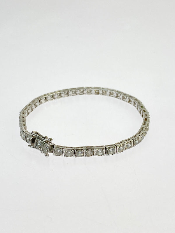 【中古品】【メンズ/レディース】 USED テニスブレスレット アクセサリー 193-260702-hu-05-min カラー：シルバー 万代Net店