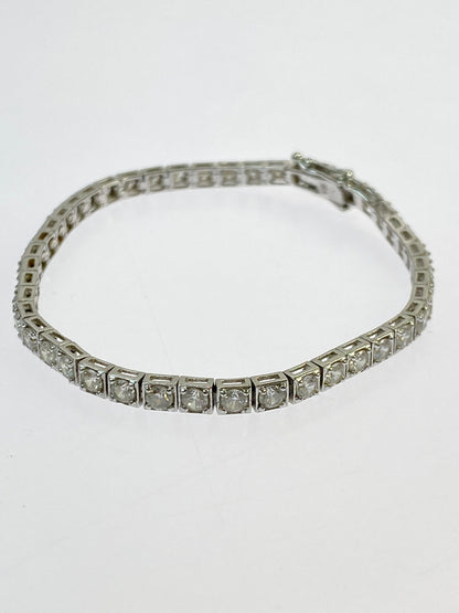 【中古品】【メンズ/レディース】 USED テニスブレスレット アクセサリー 193-260702-hu-05-min カラー：シルバー 万代Net店