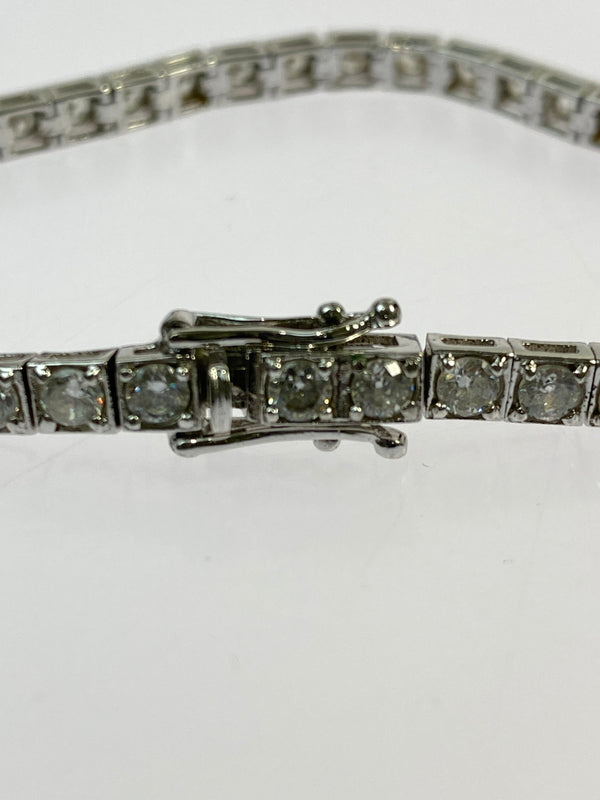 【中古品】【メンズ/レディース】 USED テニスブレスレット アクセサリー 193-260702-hu-05-min カラー：シルバー 万代Net店