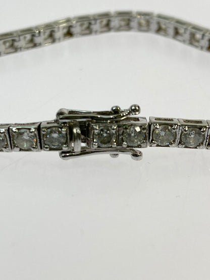 【中古品】【メンズ/レディース】 USED テニスブレスレット アクセサリー 193-260702-hu-05-min カラー：シルバー 万代Net店