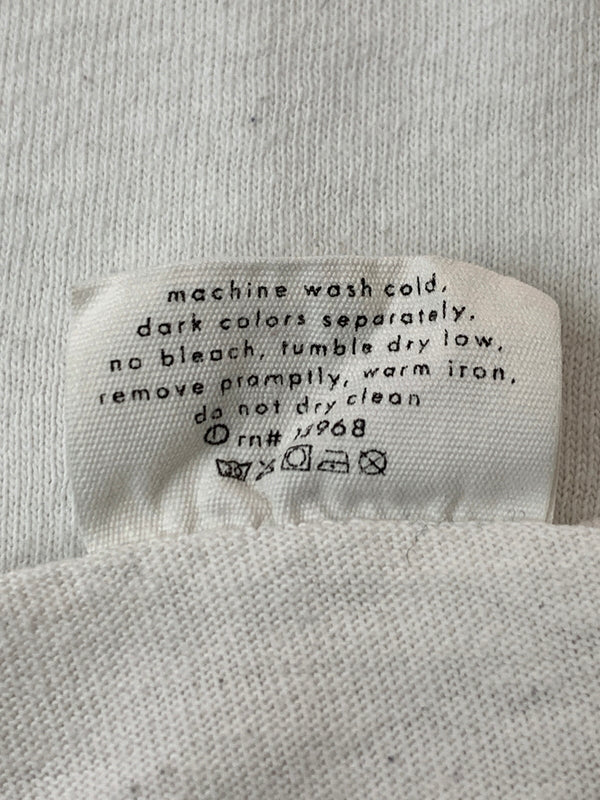 【現状渡し品】【メンズ】 CALVIN KLEIN カルバンクライン EYEWEAR 90S LOGO TEE ショートスリーブ 半袖Tシャツ ヴィンテージ 141-260711-AS-14-min サイズ：L カラー：ホワイト 万代Net店