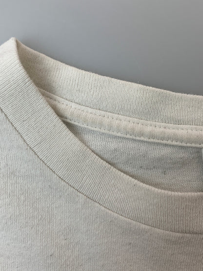 【現状渡し品】【メンズ】 CALVIN KLEIN カルバンクライン EYEWEAR 90S LOGO TEE ショートスリーブ 半袖Tシャツ ヴィンテージ 141-260711-AS-14-min サイズ：L カラー：ホワイト 万代Net店