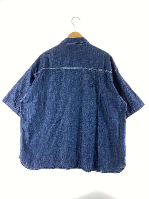 【中古品】【メンズ】 FRESHSERVICE フレッシュサービス LIGHT DENIM SHIRT ライト デニム シャツ FSC252-50046 メンズ 半袖シャツ 140-260703-hu-04-min サイズ：M カラー：インディゴ 万代Net店