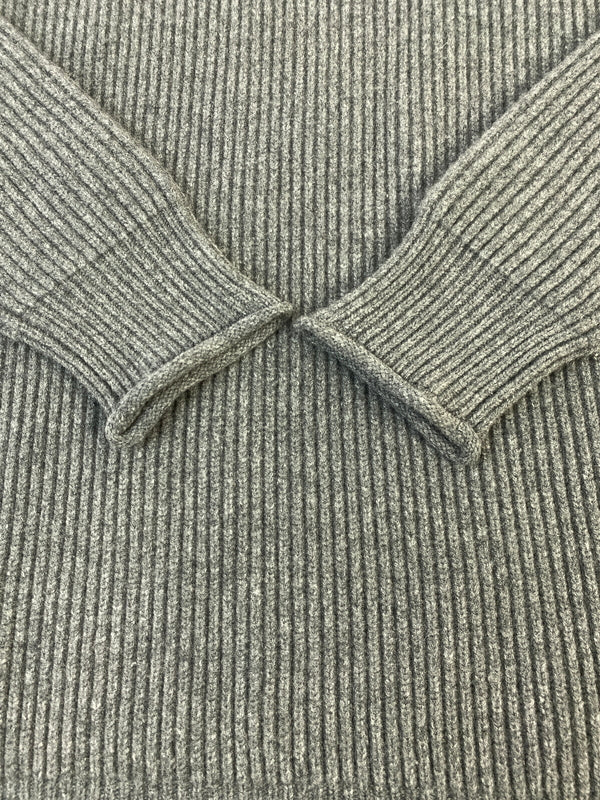 【中古品】【メンズ】 EDDIE BAUER エディー バウアー WOOL SWEATER ウール セーター EB0102-M1010 メンズ ニット トップス 144-260703-hu-12-min サイズ：XL カラー：グレー 万代Net店