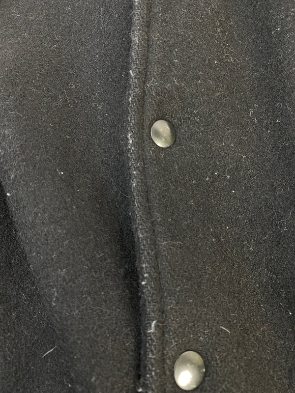 【現状渡し品】【メンズ】 SAXON サクソン WOOL STADIUM JACKET ウール スタジアム ジャケット メンズ アウター スタジャン 146-260703-hu-17-min サイズ：L カラー：ブラック 万代Net店