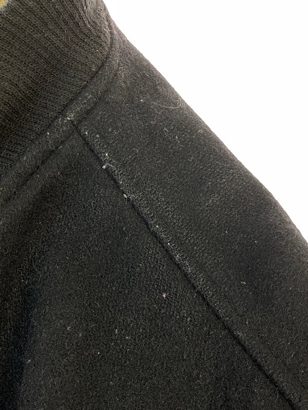 【現状渡し品】【メンズ】 SAXON サクソン WOOL STADIUM JACKET ウール スタジアム ジャケット メンズ アウター スタジャン 146-260703-hu-17-min サイズ：L カラー：ブラック 万代Net店