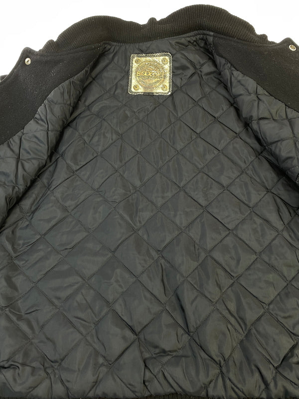 【現状渡し品】【メンズ】 SAXON サクソン WOOL STADIUM JACKET ウール スタジアム ジャケット メンズ アウター スタジャン 146-260703-hu-17-min サイズ：L カラー：ブラック 万代Net店