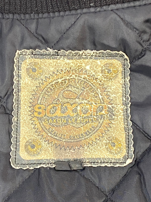 【現状渡し品】【メンズ】 SAXON サクソン WOOL STADIUM JACKET ウール スタジアム ジャケット メンズ アウター スタジャン 146-260703-hu-17-min サイズ：L カラー：ブラック 万代Net店