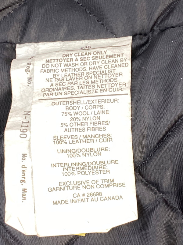 【現状渡し品】【メンズ】 SAXON サクソン WOOL STADIUM JACKET ウール スタジアム ジャケット メンズ アウター スタジャン 146-260703-hu-17-min サイズ：L カラー：ブラック 万代Net店